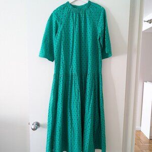 Green Cotton Maxi Dress Size 4